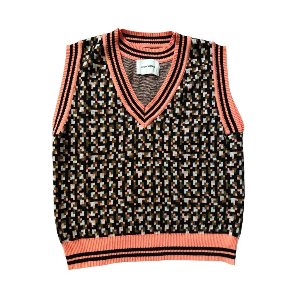 HENRIK VIBSKOV SWEATER VEST SIZE MEDIUM